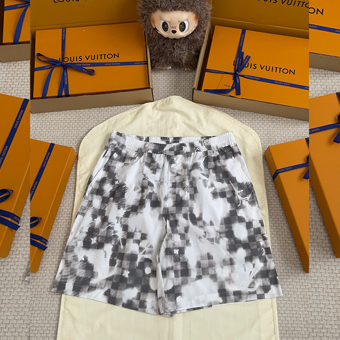 lv louis vuitton monogram mosaic shorts